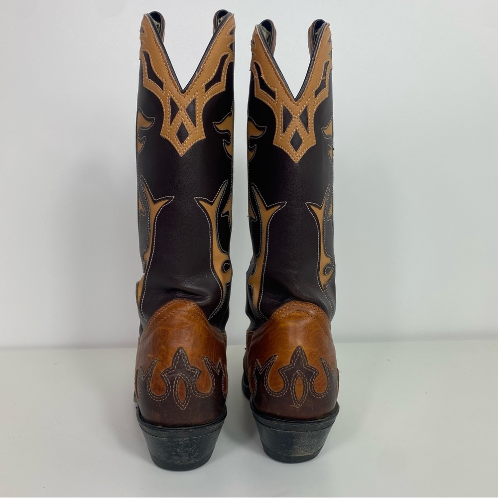 Silver Rebel Cowboy Boots Leather Women’s Size 8 View 4